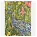 Peacock in the Garden - oil painting 